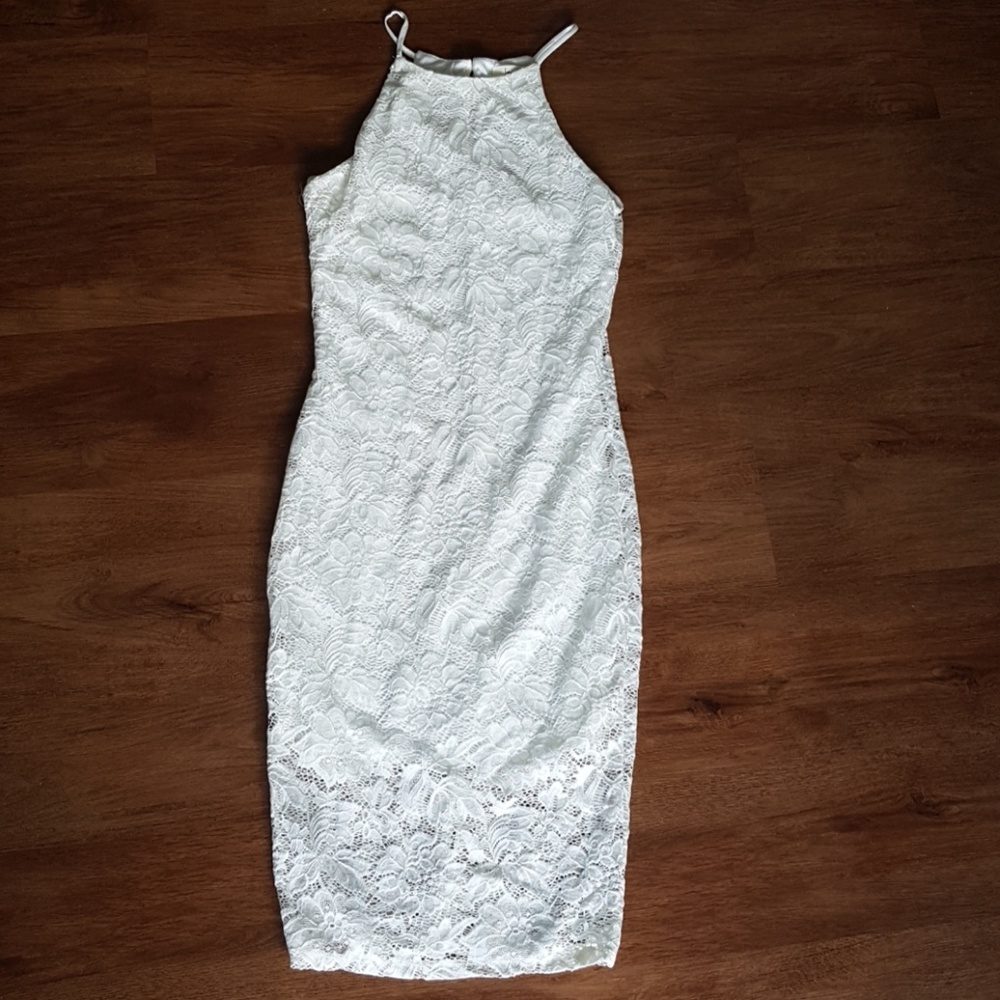 White lace dress